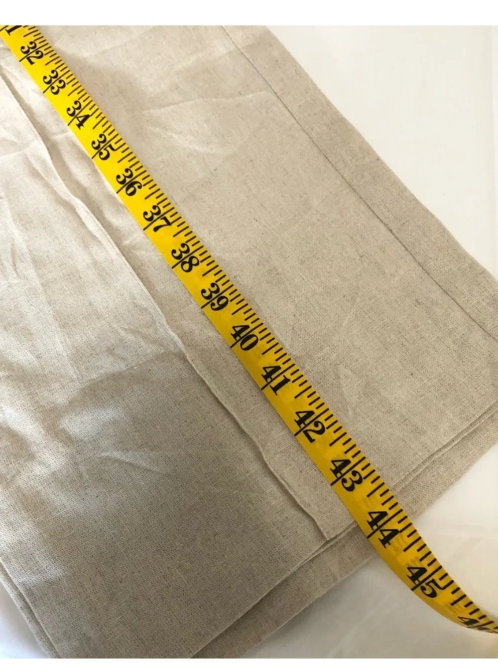 Zara Beige Tailored Straight Leg Linen-Blend Trousers